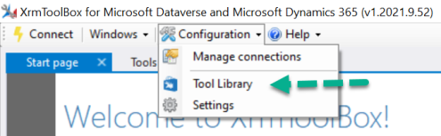 How to hide the Tools library in Dynamics 365 CE XrmToolBox